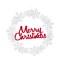 Melrose 19.25&#x22; Merry Christmas Wreath Cut Out Wall Decoration